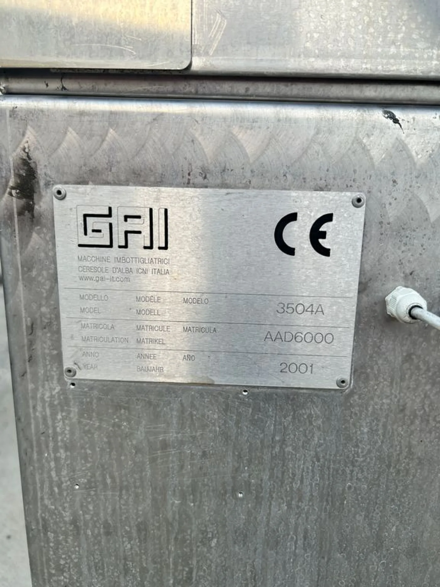 GAI MONOBLOCK IN STAINLESS STEEL MODEL 3504A, 16/1/16/1, SECOND-HAND MACHINE - 3
