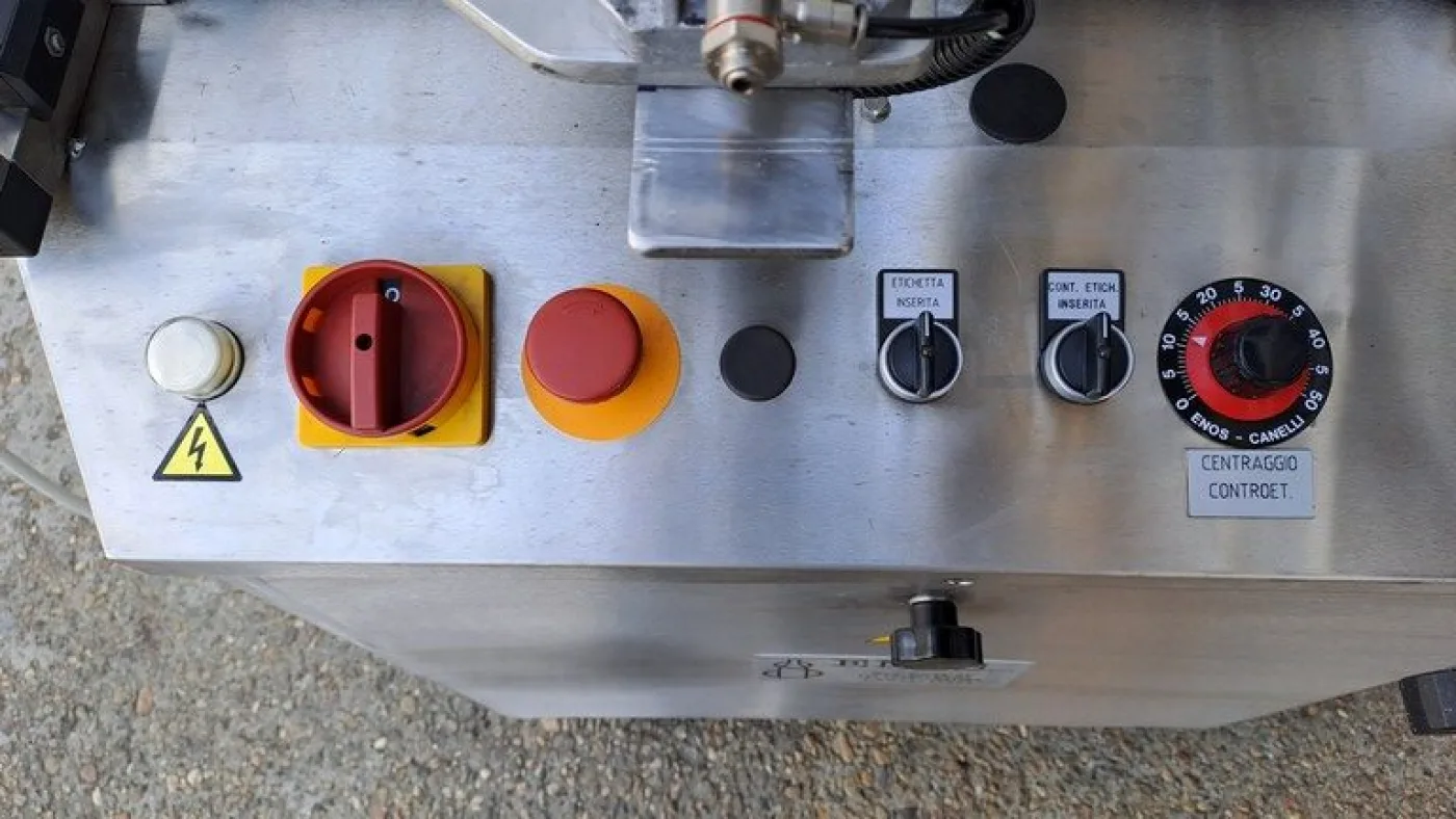 ADHESIVE LABELLING MACHINE ENOS WITH ONE STATION, SECOND-HAND MACHINE - 5