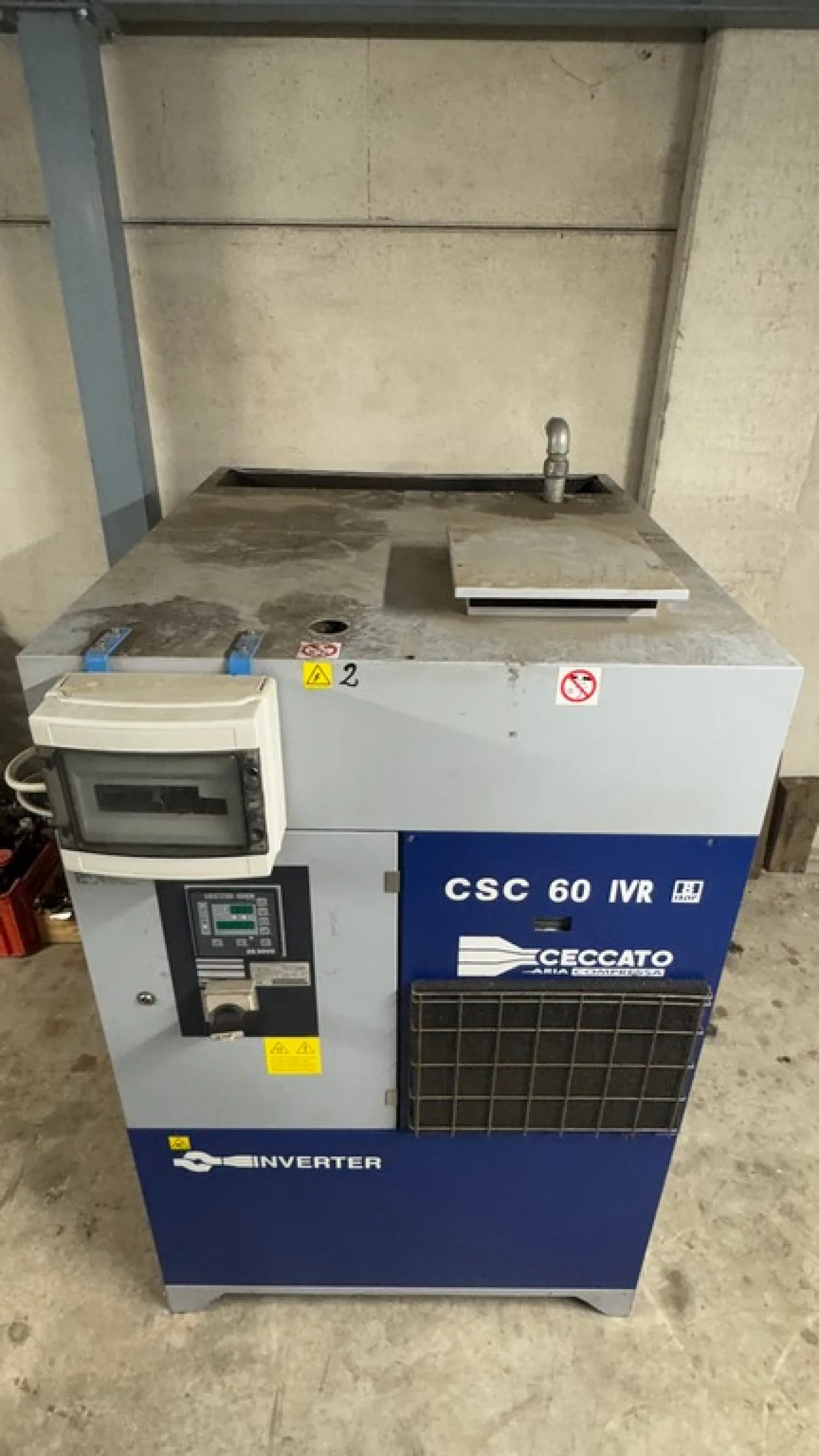 CECCATO ROTARY SCREW COMPRESSOR MODEL SCN 60/8 IVR, SECOND-HAND MACHINE - 8