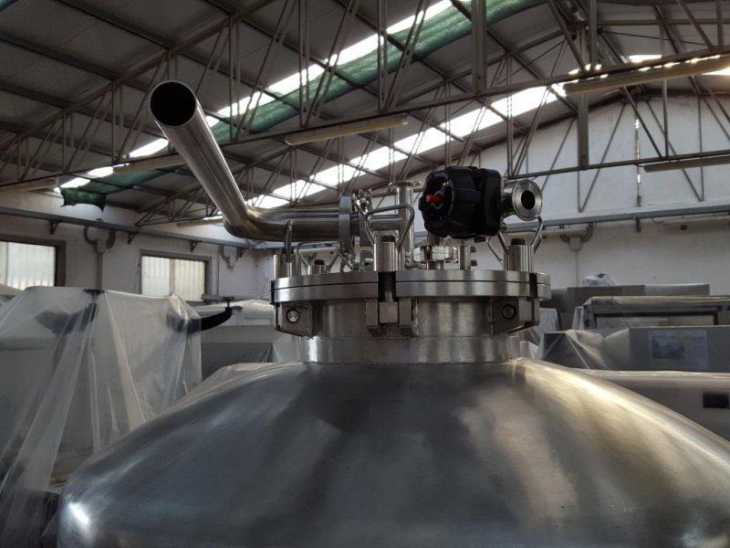 SERBATOIO INOX CARRELLATO – 500 L