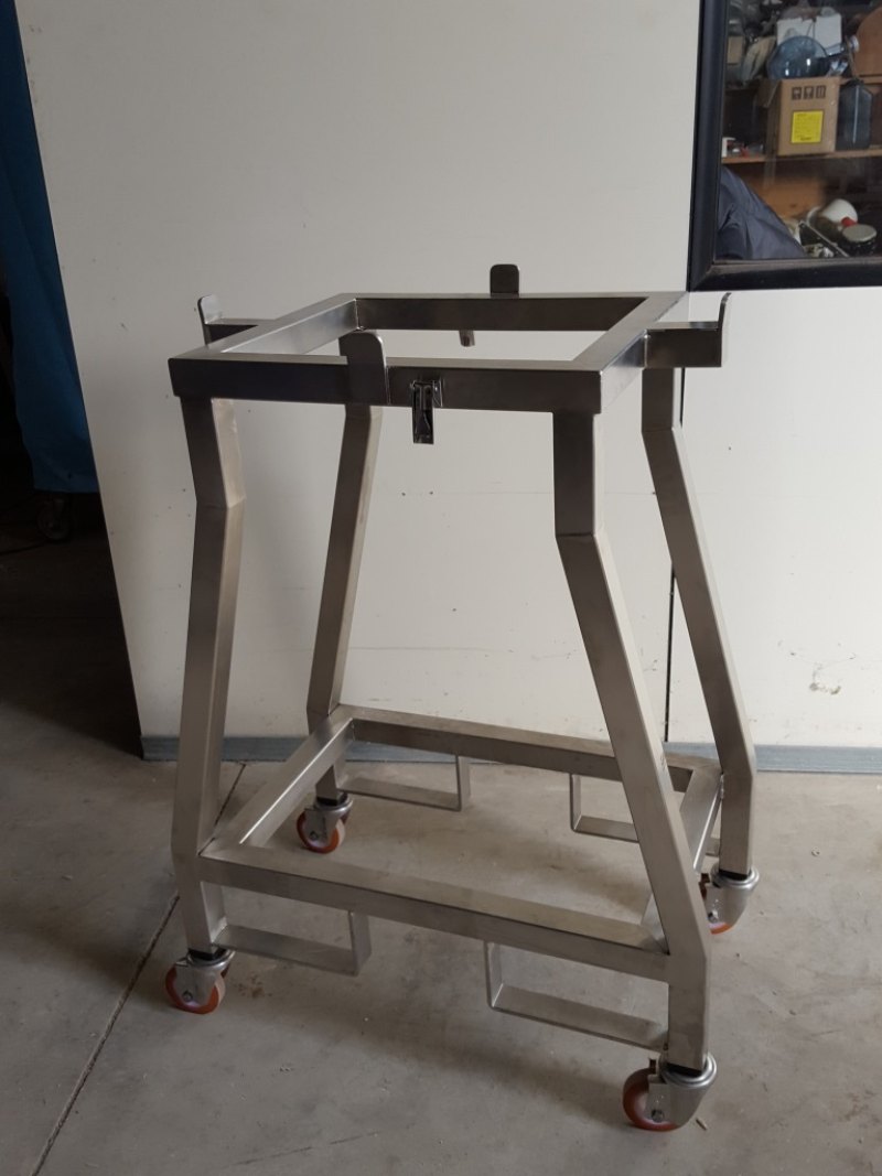 CARRELLO INOX PORTAPUNZONI