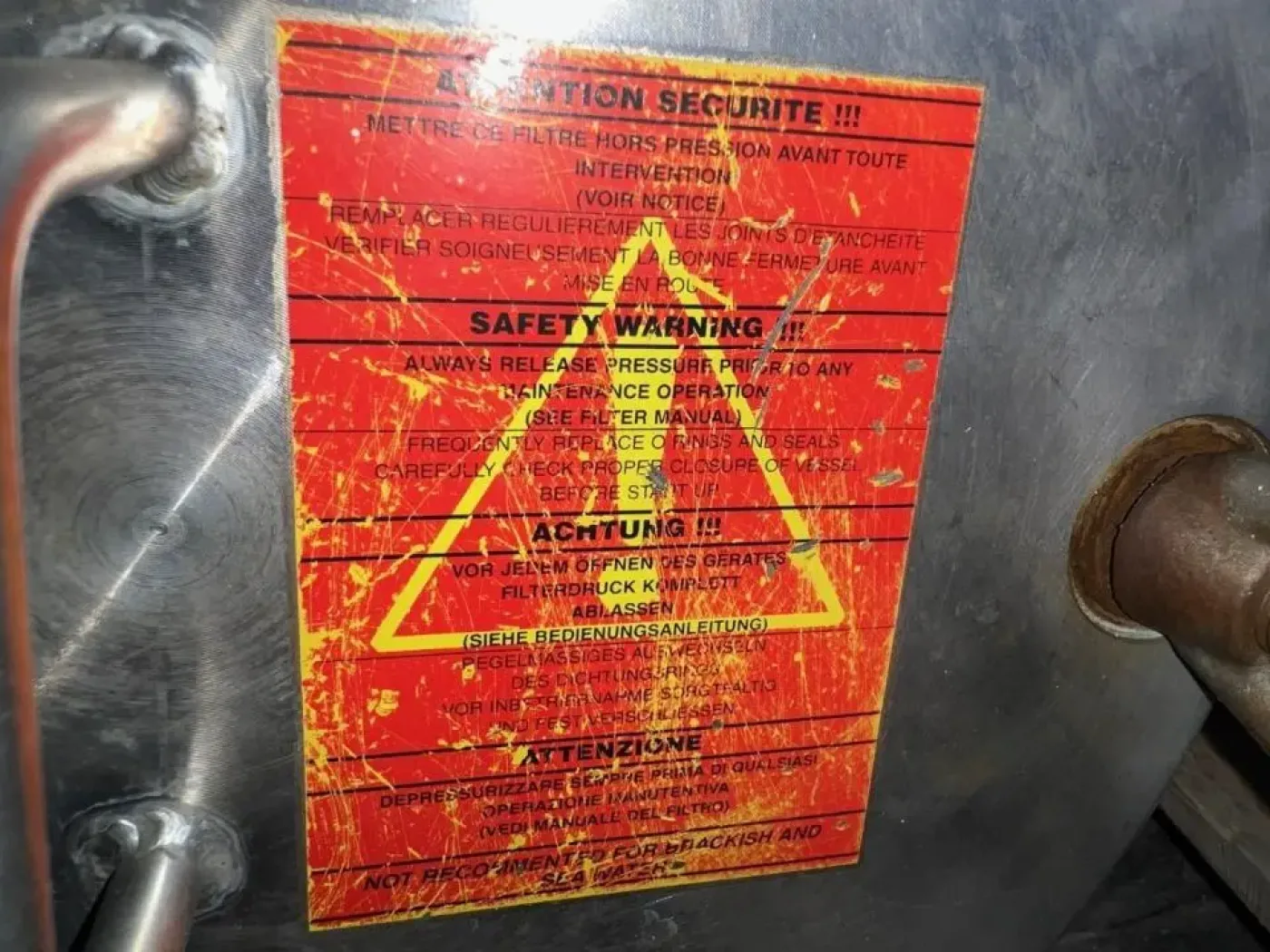 USED STAINLESS STEEL GAF FILTER 30 LITERS - 4