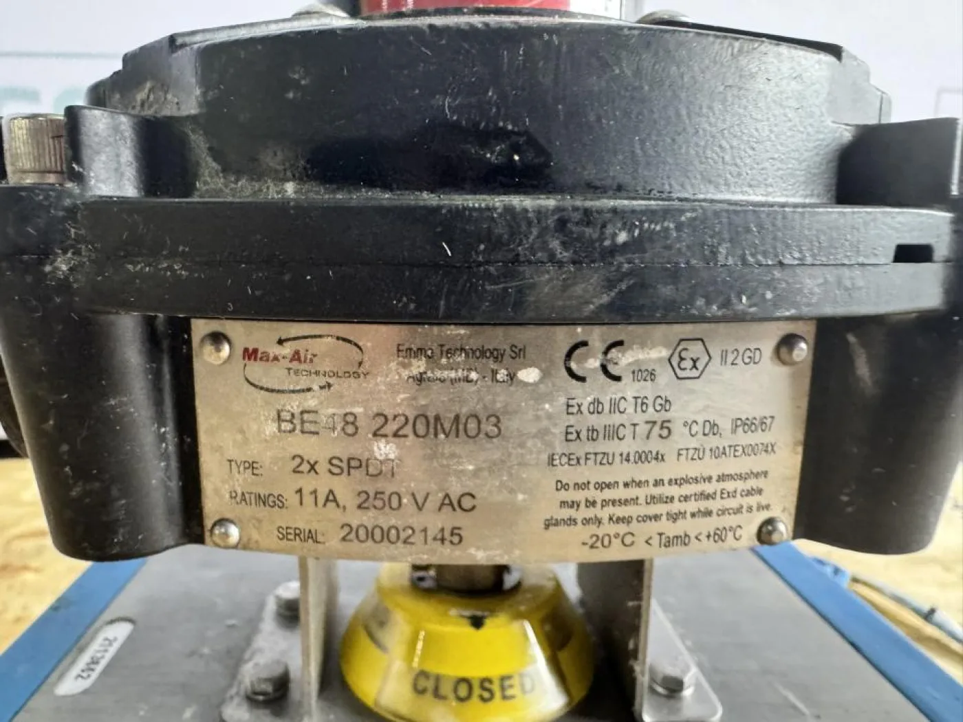 2021 EVAC / Max-Air Pneumatically Actuated Ball Valve Assembly - 3