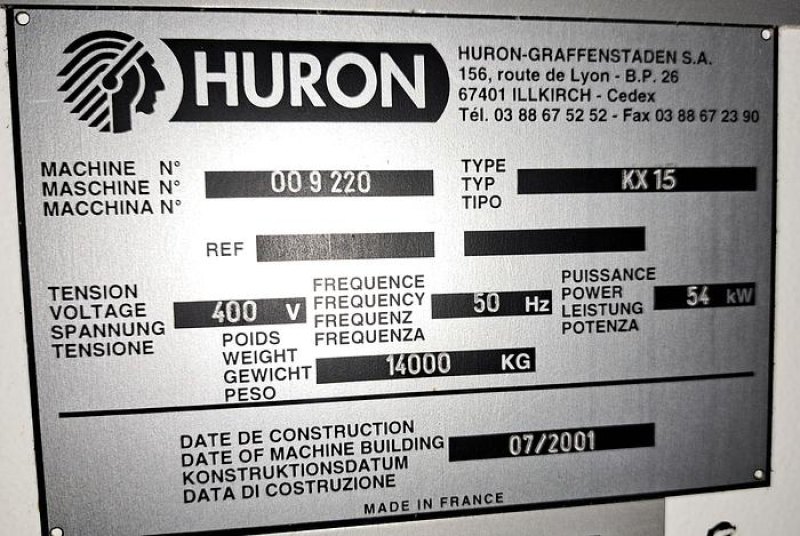 HURON KX15 5 eixos