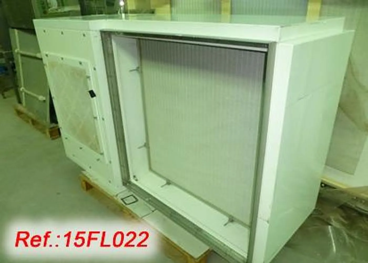 FLUJO LAMINAR DE TECHO "NEU" - SUPERFICIE FILTRANTE: 940mm X 940mm - 1