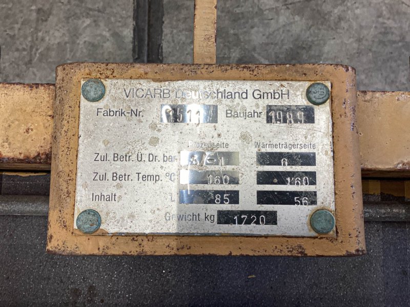 Vicarb Deutschland GmbH "Block Graphite" 16,2 m² - Shell and tube heat exchanger