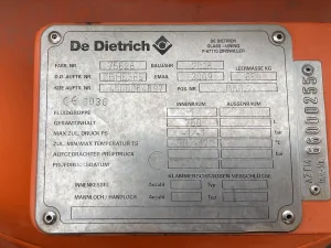 De Dietrich 750 L (Glass line) - Pressure vessel