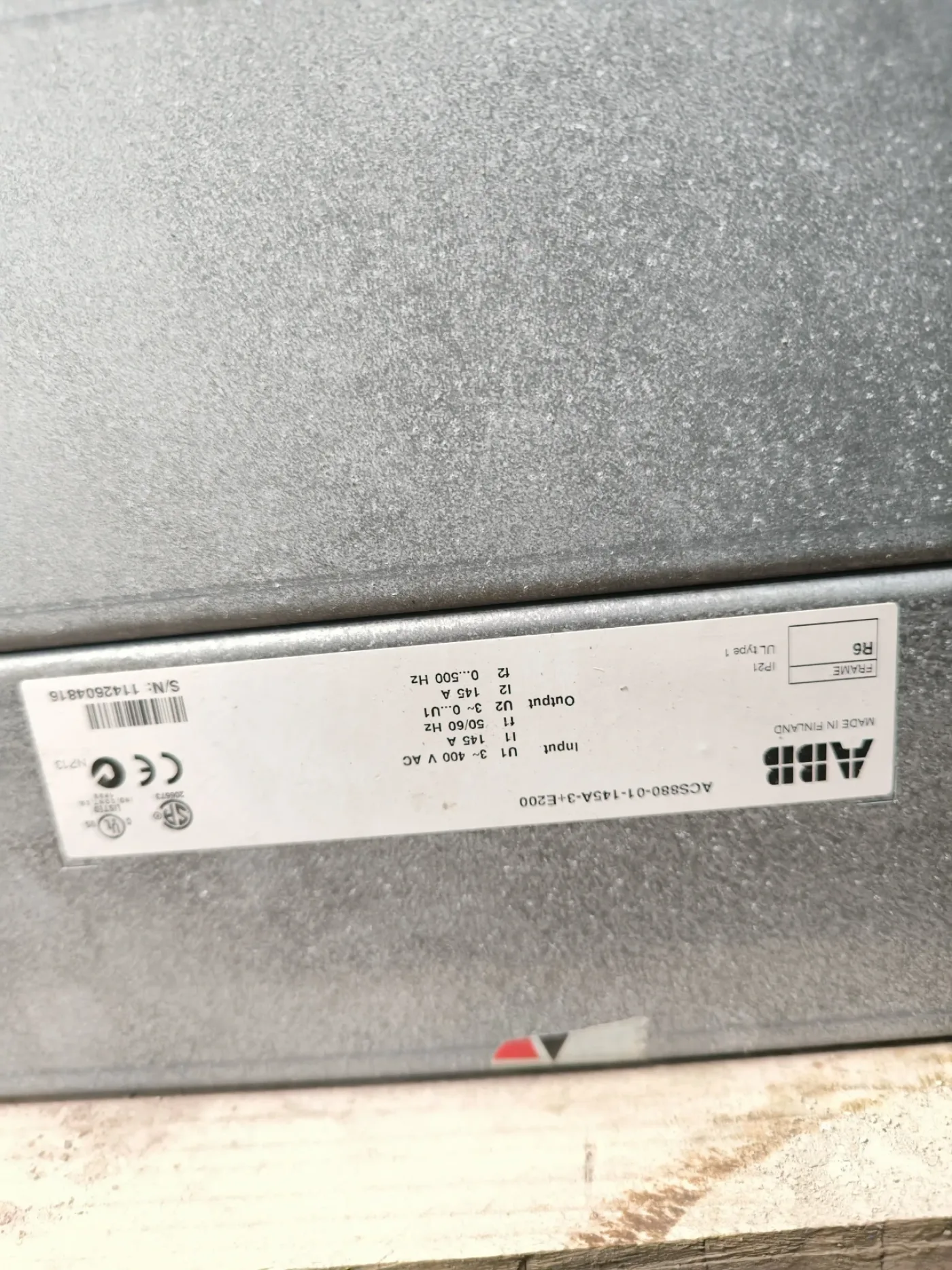 VARIABLE FREQUENCY DRIVE ABB ACS880-01-145A-3+E200 - 3