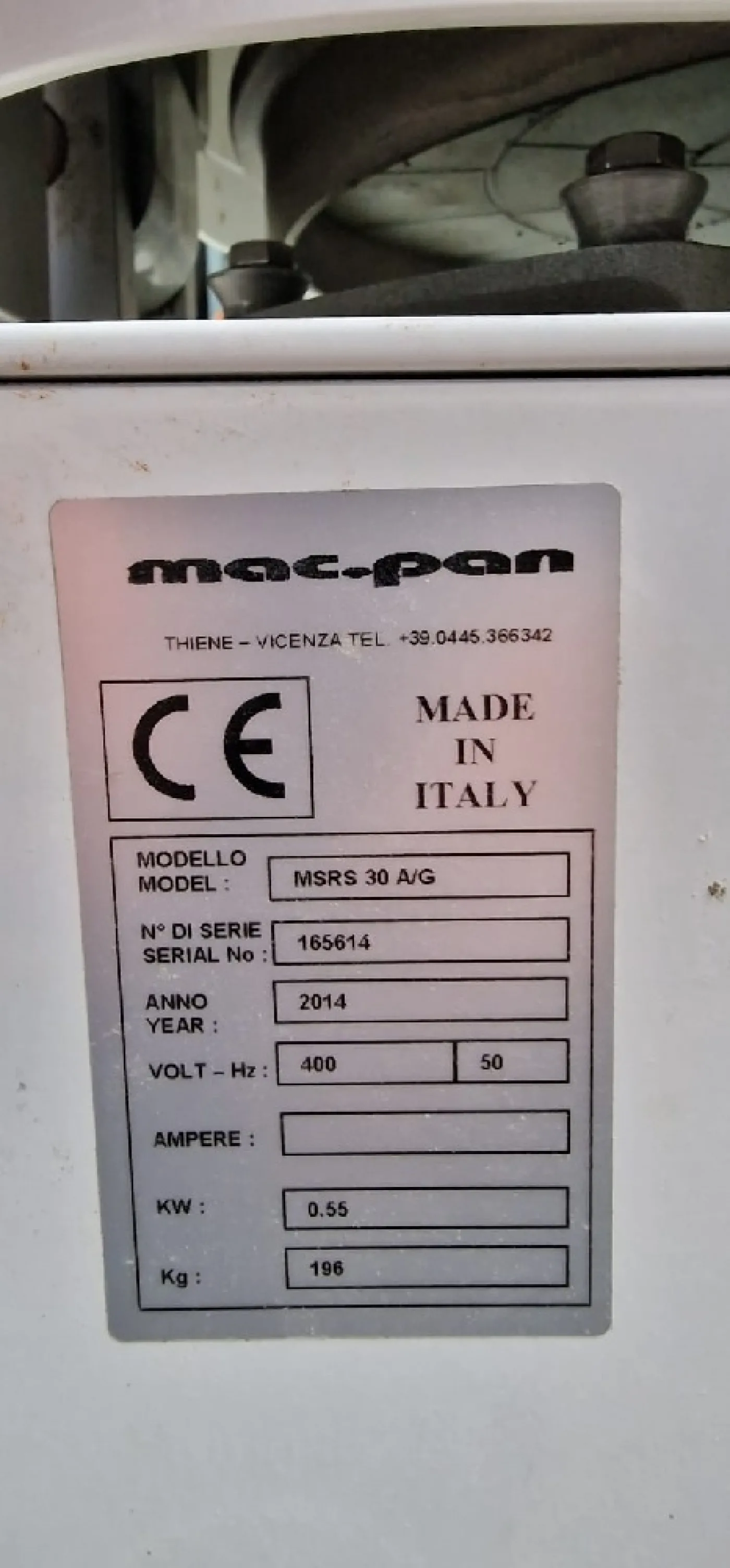 Macpan Dough Divider – 2014 - 3