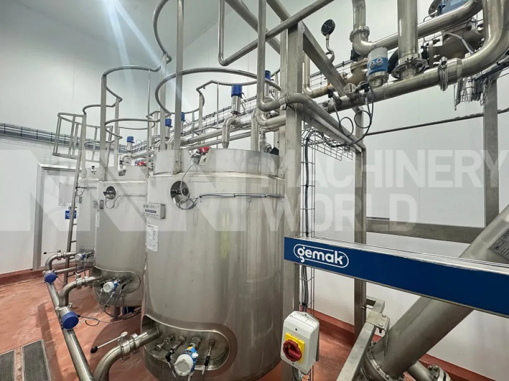 20,000 LPH Gemak 3-Tank (1,200L) 1-Channel Automatic CIP System Plant (Year 2023)