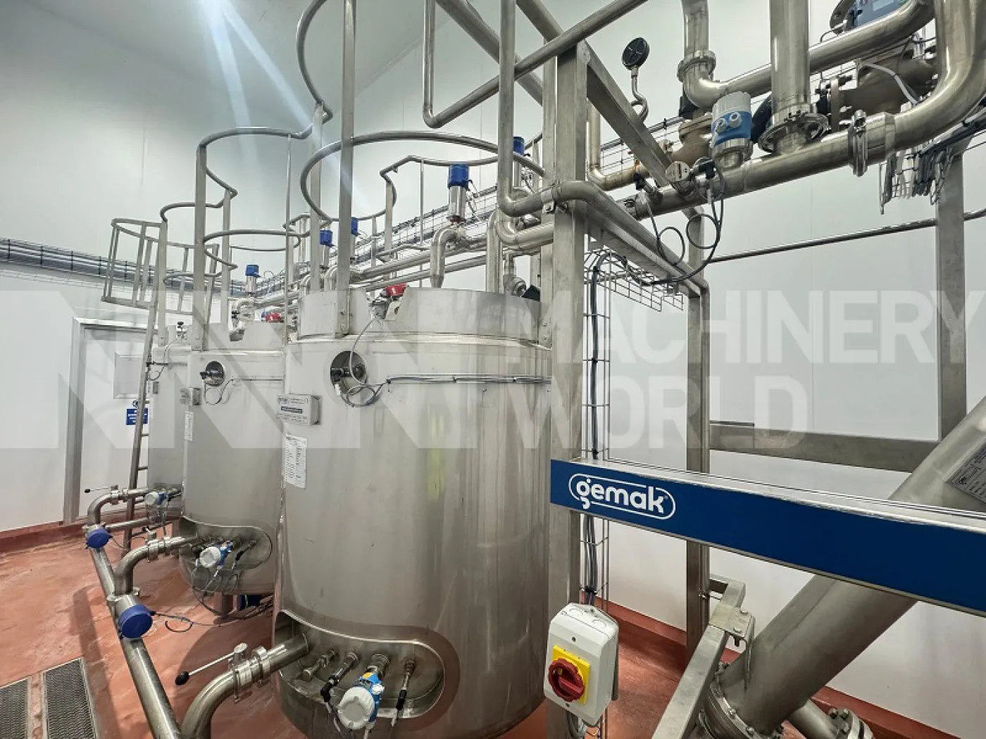 20,000 LPH Gemak 3-Tank (1,200L) 1-Channel Automatic CIP System Plant (Year 2023) - 1