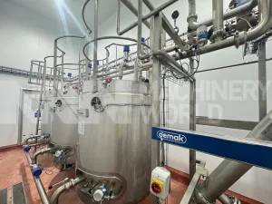 20,000 LPH Gemak 3-Tank (1,200L) 1-Channel Automatic CIP System Plant (Year 2023)