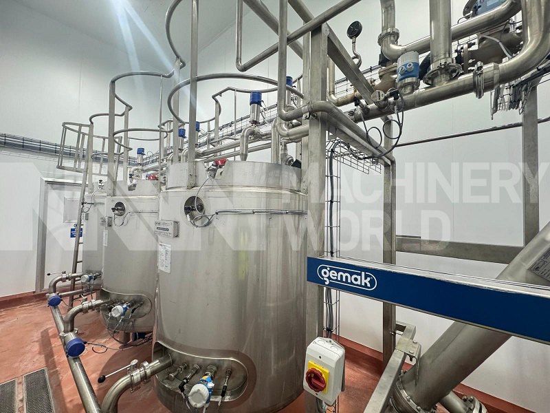 20,000 LPH Gemak 3-Tank (1,200L) 1-Channel Automatic CIP System Plant (Year 2023)