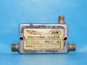 Omni Spectra 20055-20 Directional Coupler 4-8GHz 20dB