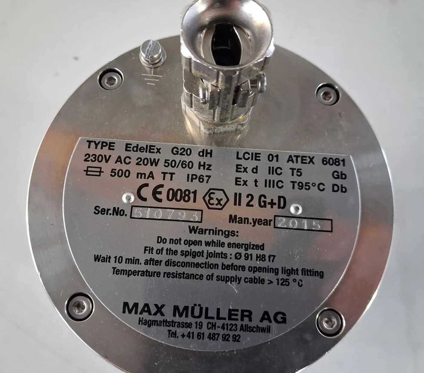 Max Müller AG EVM6 Q20 oW Ex Schauglasleuchte EVM6 Q20 oW - 3