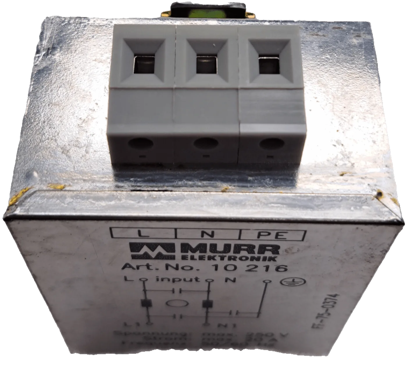 Murr-Electronic Line Filter 20 A 250 VAC / 10216 - 3