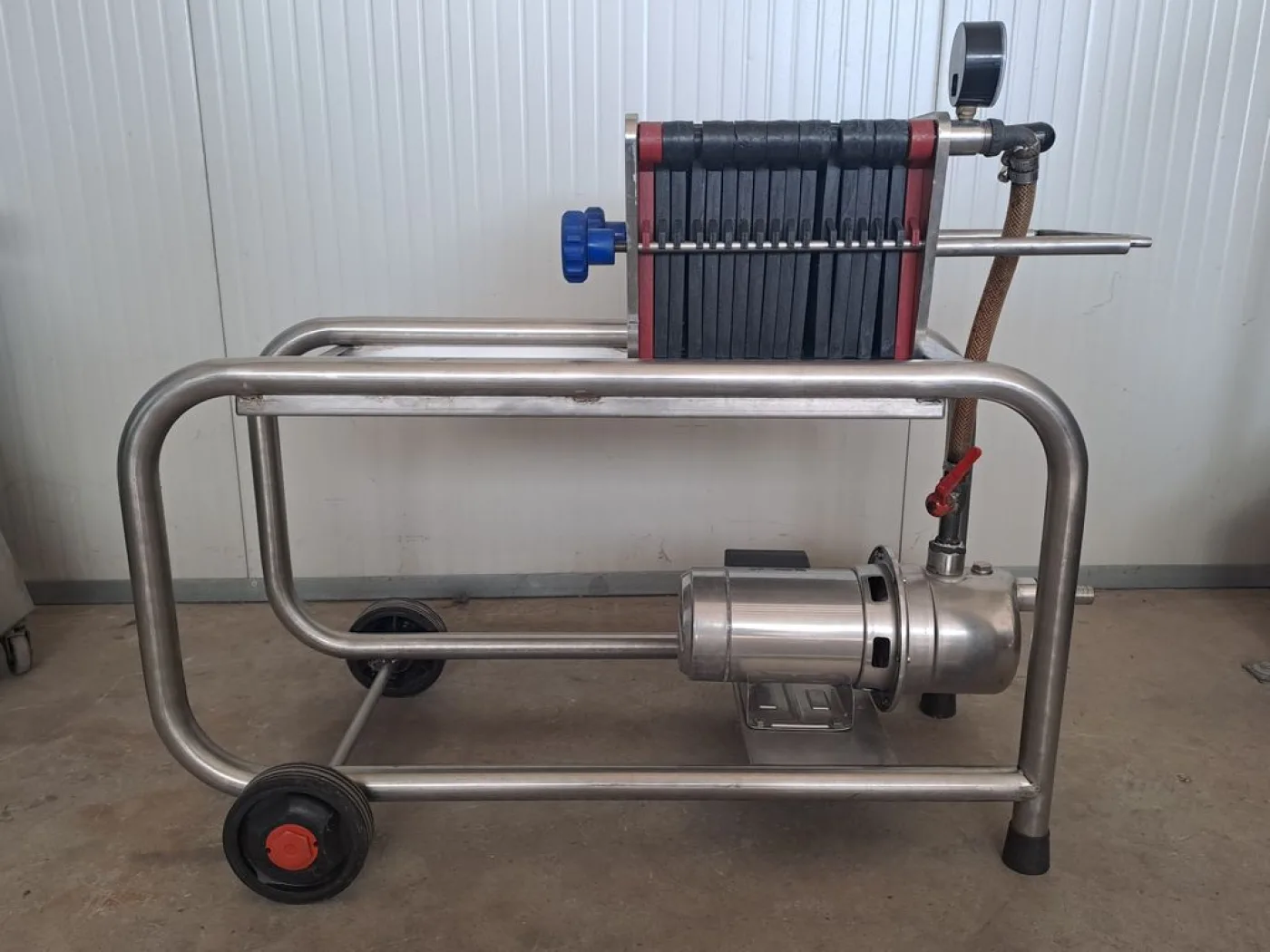 MONTANARO F.LLI 20X20 STAINLESS STEEL PLATE FILTER WITH 17 PLATES, SECOND HAND MACHINE - 8