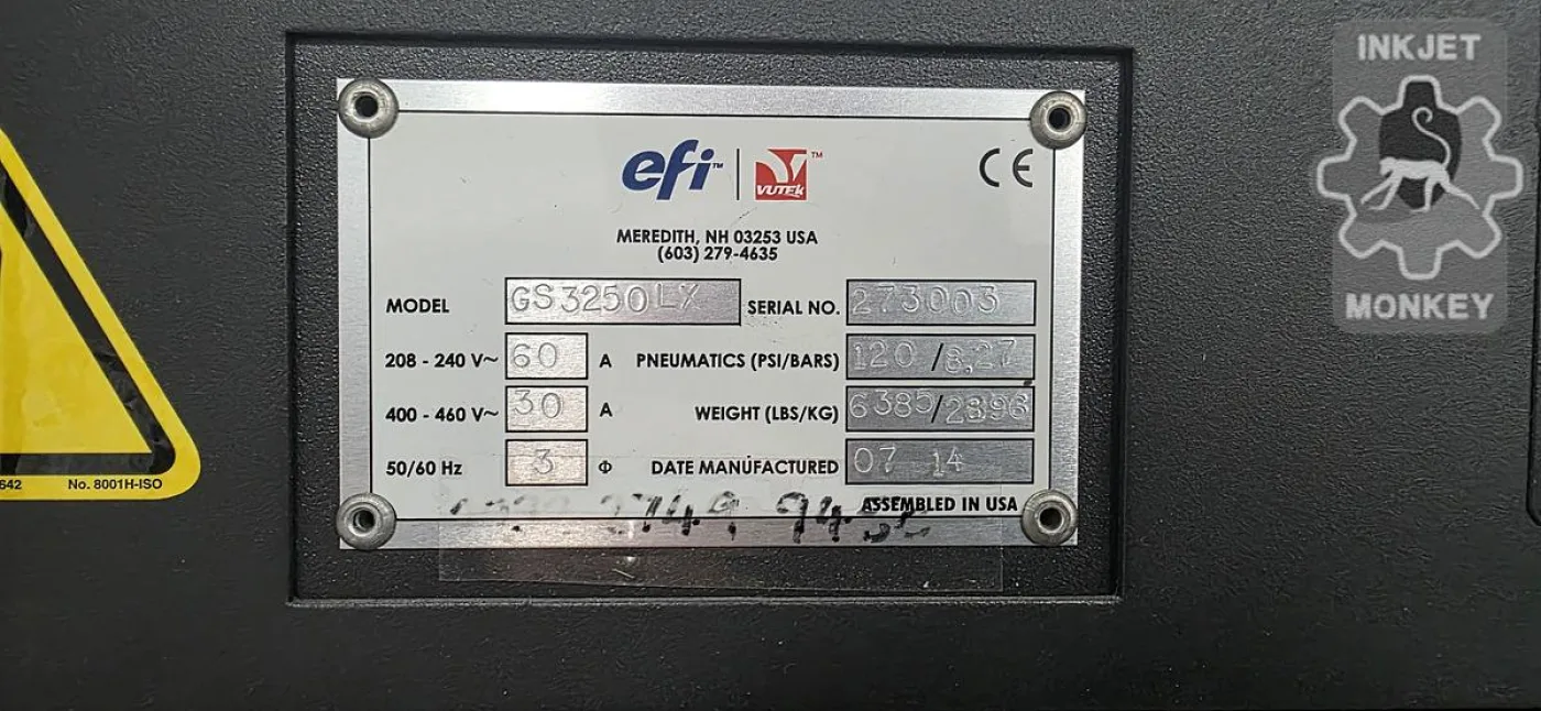 2014 EFI VUTEk GS3250LX Ultradrop - 5