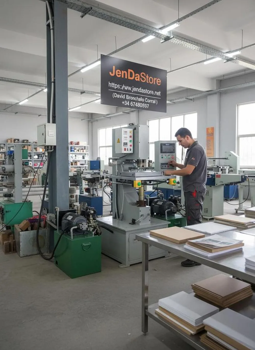 💪 Máquina de Termoimpresión Hidráulica JDS-TJ-63 (40 T) 💪