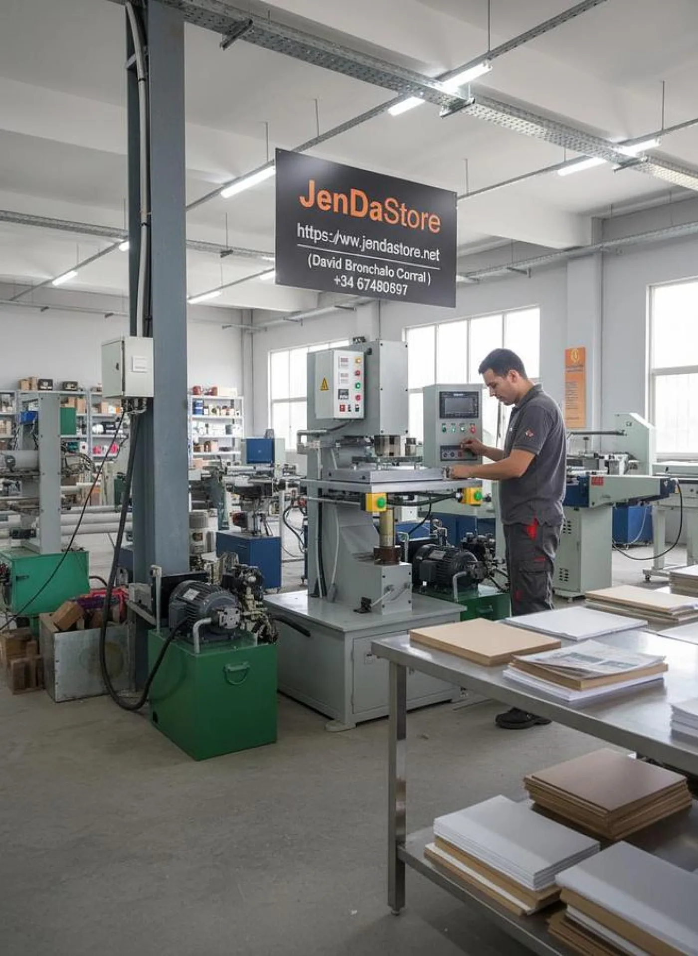 💪 Máquina de Termoimpresión Hidráulica JDS-TJ-63 (40 T) 💪 - 1