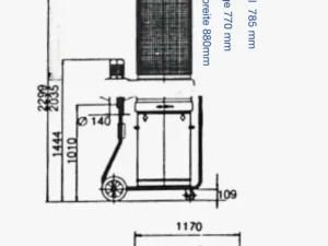 Filterschlauch für SPÄNEX Mobil 14 K 560 Durchmesser Länge 770 mm 100231 NEUWARE