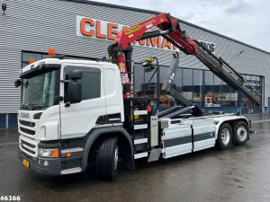 Scania P 340 CNG Euro 6 Palfinger 26 Tonmeter laadkraan Just 255.592 km!
