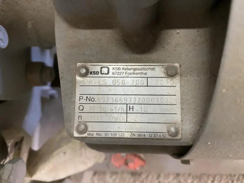 USED KSB HPK-LS 050-200 DRY INSTALLED RADIALLY SPLIT VOLUTE HORIZONTAL CENTRIFUGAL PUMP