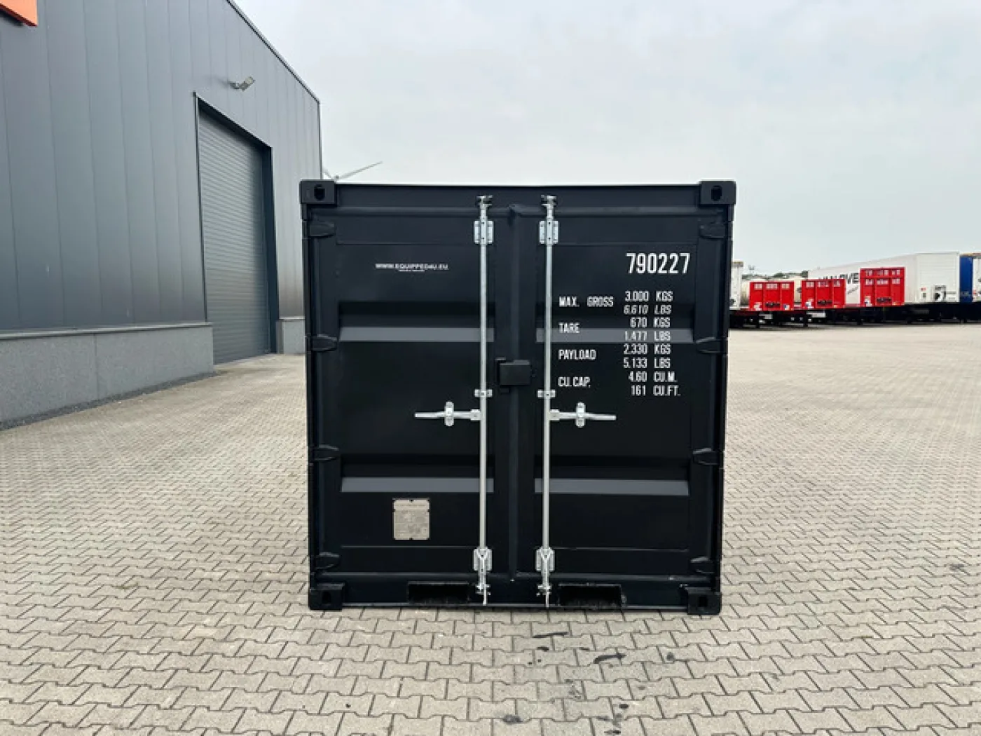 NEW 4FT DV container / RAL 9005 (black) / 3x available - 6