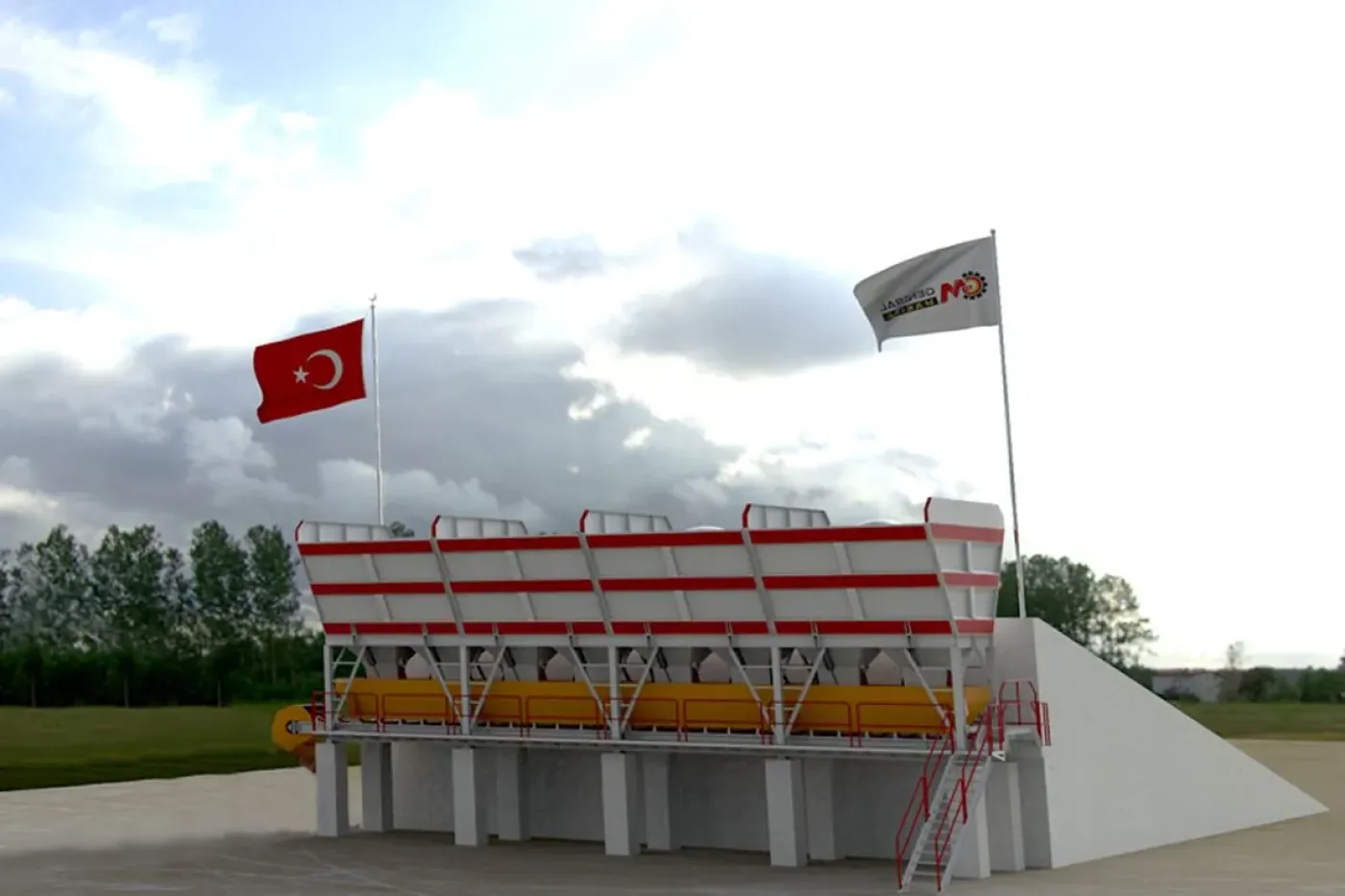 Aggregate Bin — Compartmented Aggregate Hopper - 3