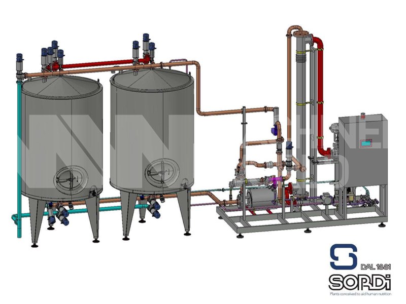 30,000 LPH Sordi 2-Tank (3000L) & 1-Channel Automatic CIP System Plant (Year 2023 – NEVER USED)