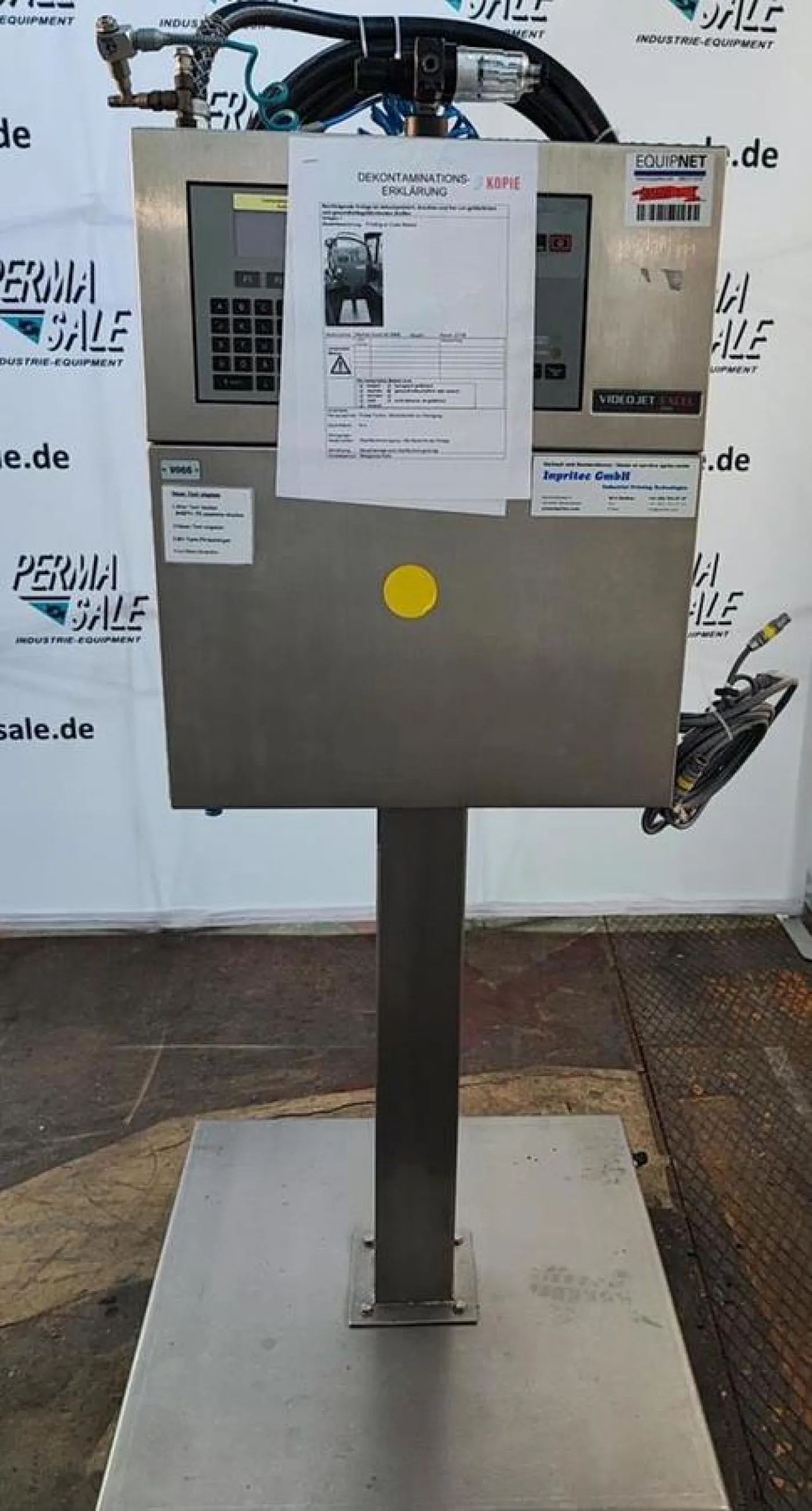 VideoJet Excel Serie 1000 Tinten-Jet-Coder-Drucker mit Fahrgestell - 6