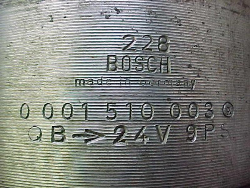 BOSCH STARTER 0001510003 MWM (T)RHS518/618