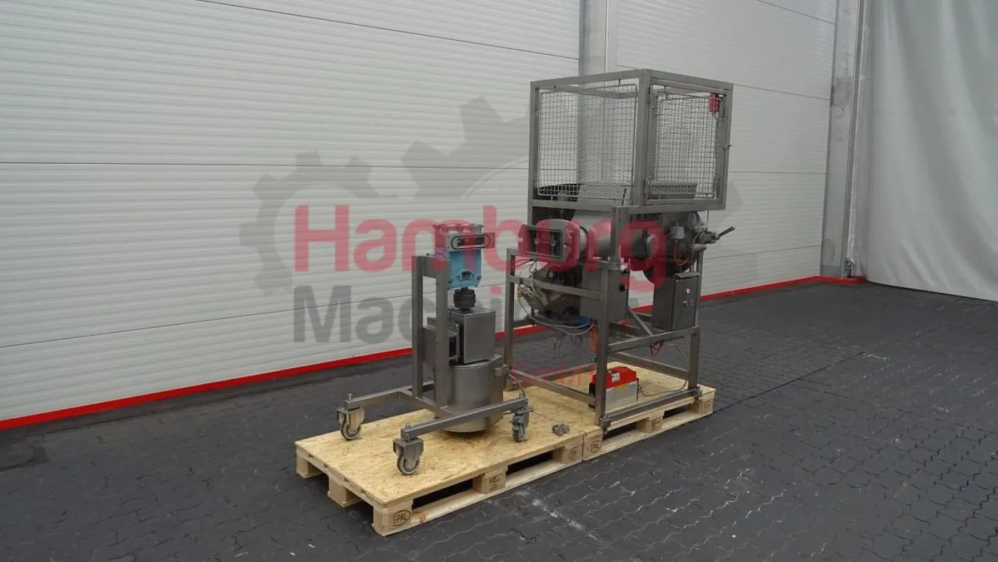 Aluminium through with augers and outfeed lobe pump, Benhil / Waukesha 034 - 2