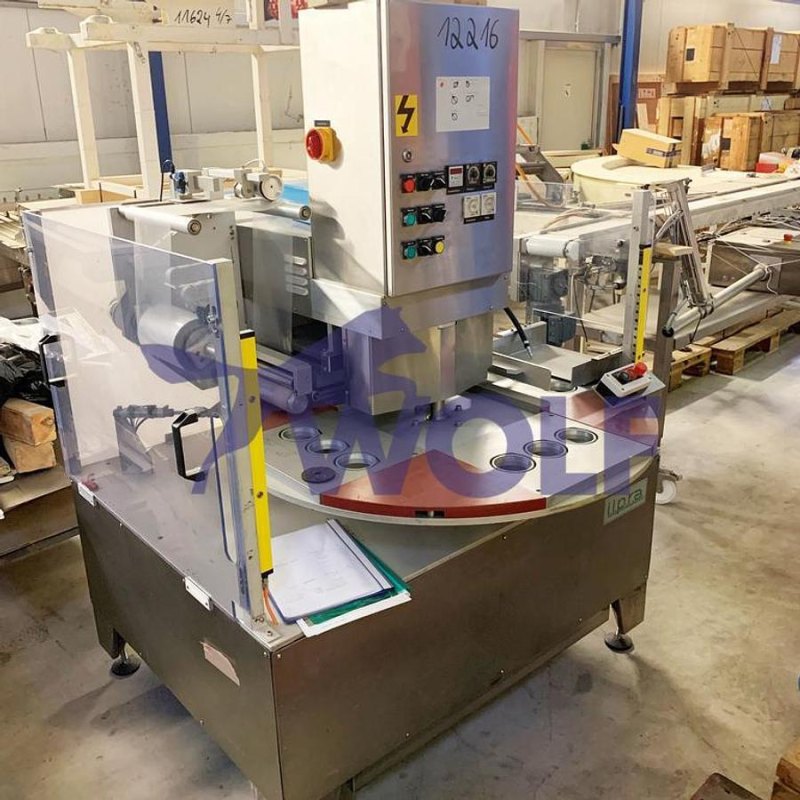 Siegelmaschine ILPRA,Italy Type Foodpack 800 - zum Verschließen von Kunststoffbechern.