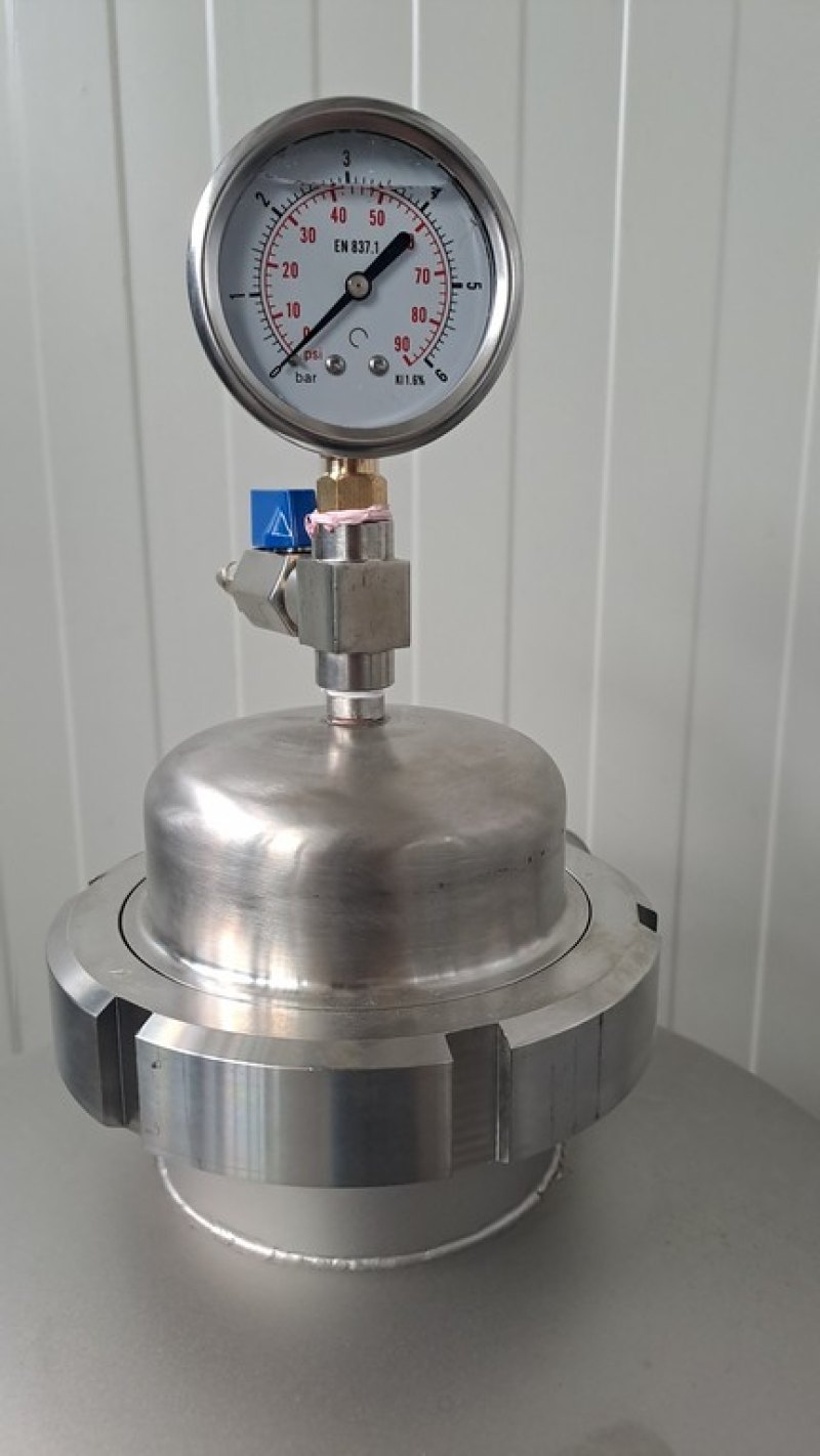 STAINLESS STEEL PRESSURE TANK / CYLINDER / NOURISHER, SECOND-HAND EQUIPMENT