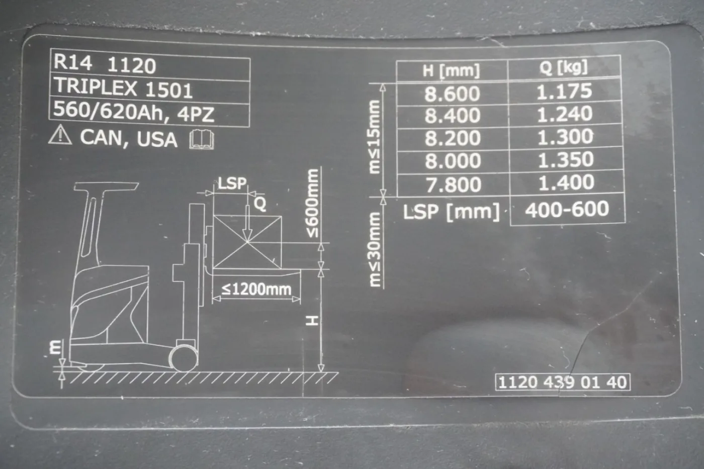 Schubmaststapler Linde R 14 1120 (2018) - 4