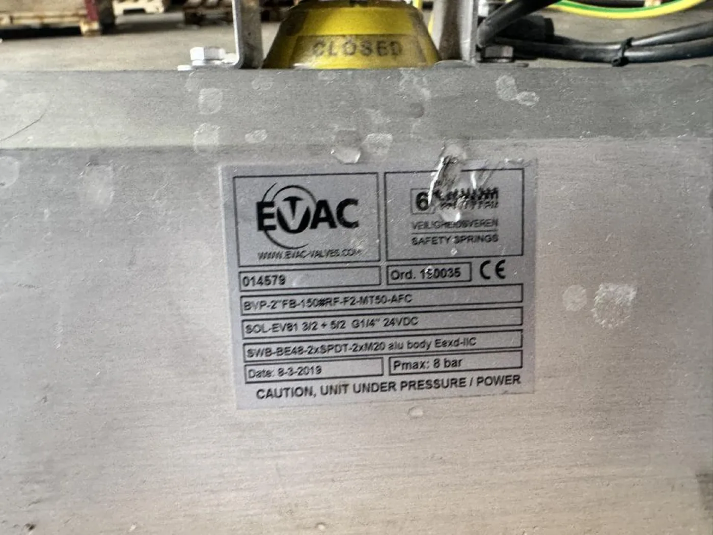 2019 EVAC / Max-Air Automated ball valve - 4