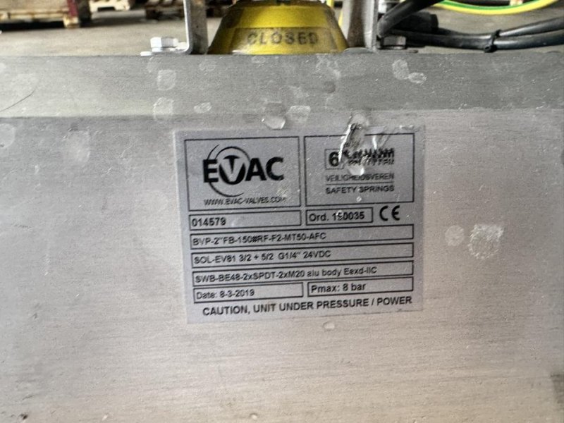 2019 EVAC / Max-Air Automated ball valve