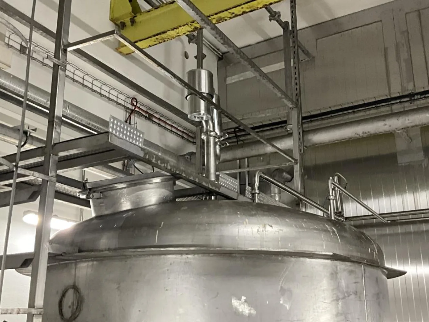 Unknown Circa 7000 Litre Stainless Steel Vertical Tank - 7