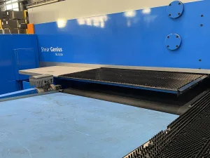 PRIMA-POWER LINE: Prima-Power Shear Genius SGe 1530 punching machine, Express Bender EBe5-3 (200) panel bender and storage FL 1530 used