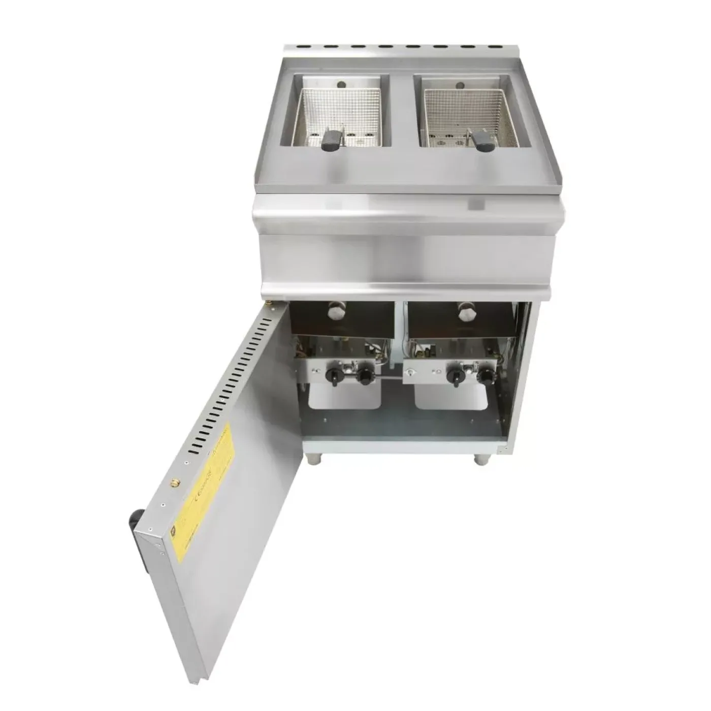 Parry Twin Tank Twin Basket Free Standing Natural Gas Fryer GDF - islandcatering - 6