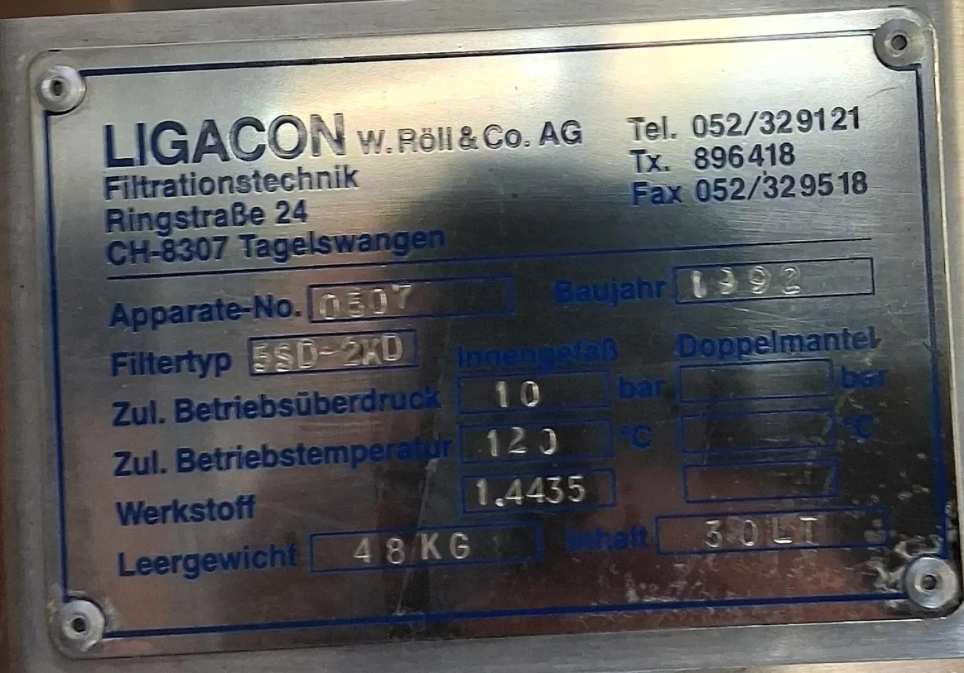 LIGACON Edelstahl-Druckfilteranlagen - 5