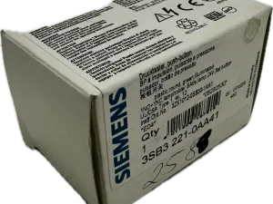 Siemens Leuchtdrucktaster, 22mm, Rund 3SB3221-0AA41