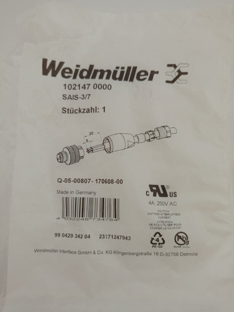 Weidmüller Steckverbinder SAIS 3/7 10 Stck.
