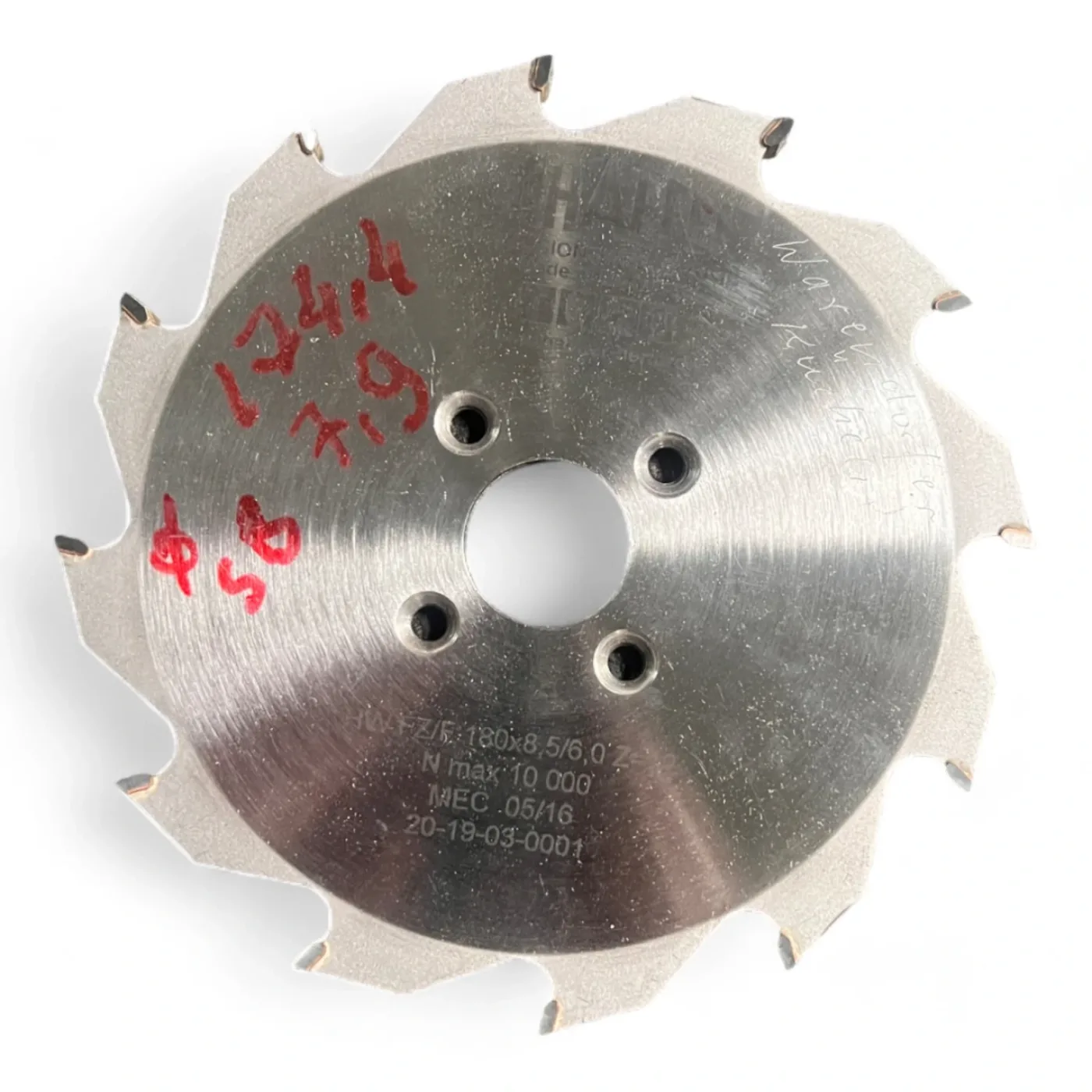 HW-Nuter (Schäffer) D=180-8,5/6,0 Z=12 b= 10.000 U/min - 1