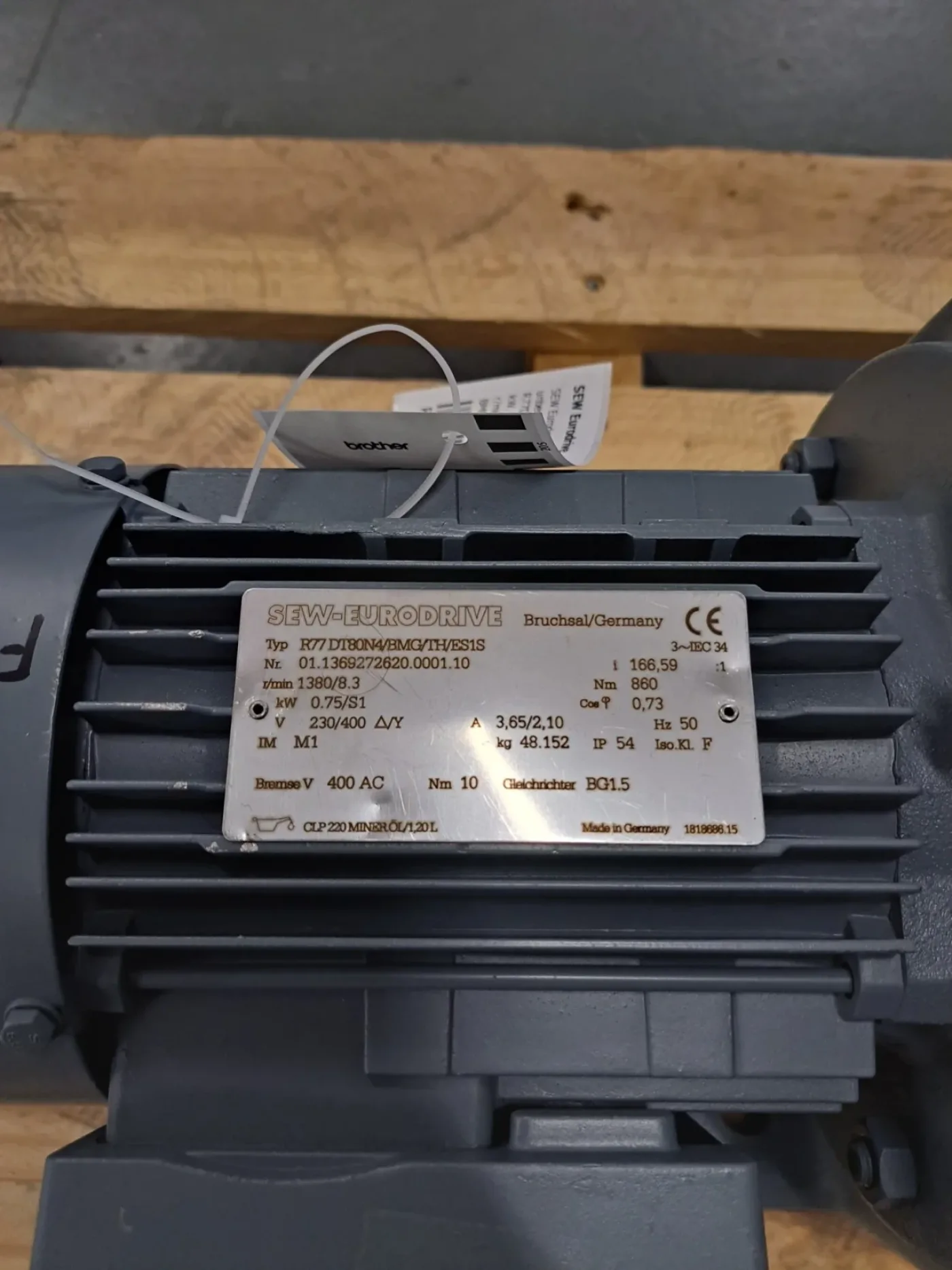 SEW Eurodrive Getriebemotor R77DT80N4/BMG/TH/ES1S - 5