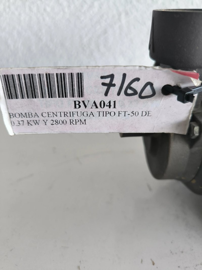 USED ALSINA FT-50 HYDRAULIC PERIPHERAL CENTRIFUGAL ELECTROPUMP