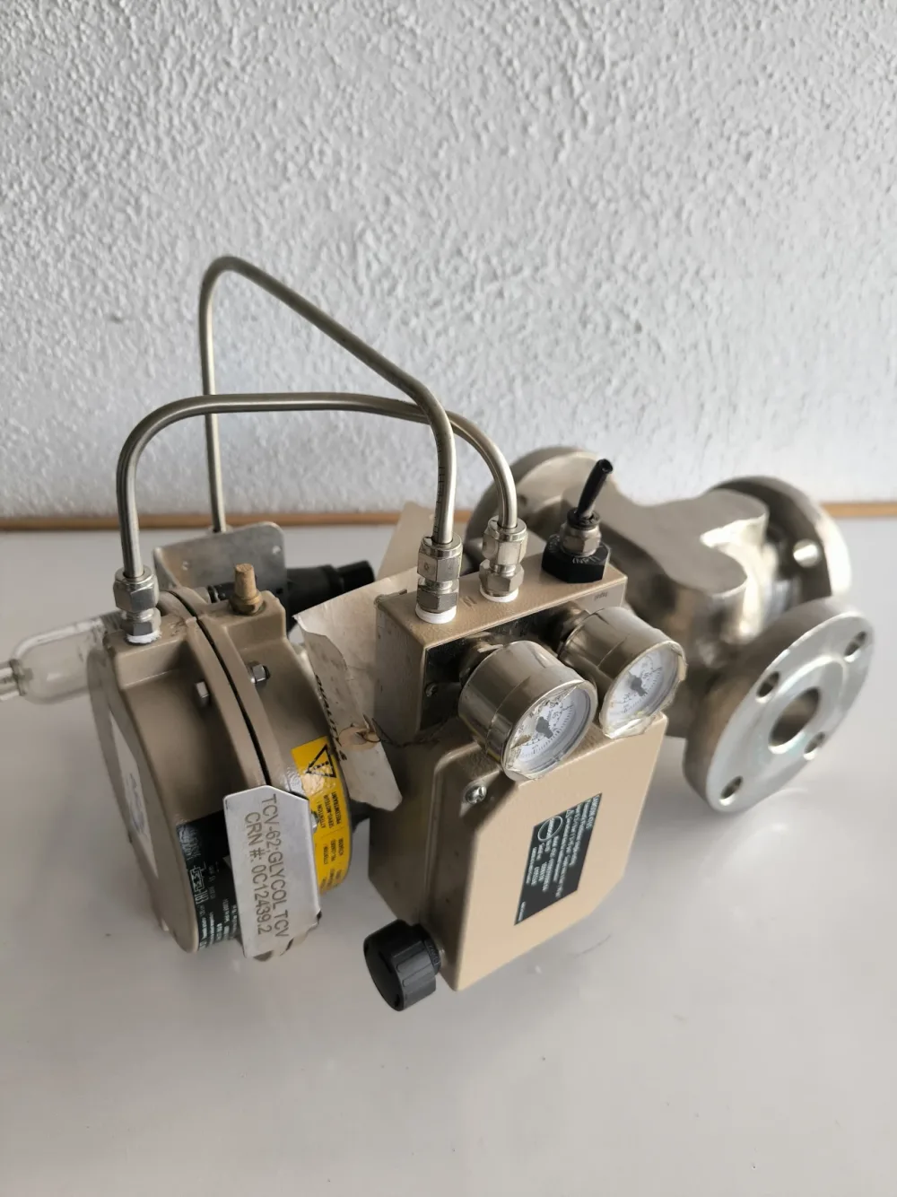 PROPORTIONAL SOLENOID VALVE SAMSON 3271 WITH PNEUMATIC ACTUATOR SAMSON 4765 UNUSED