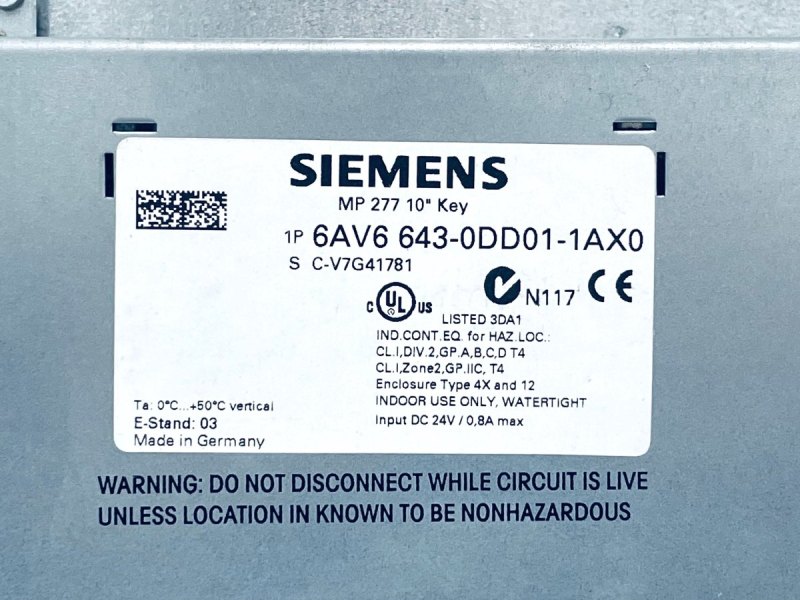 Siemens SIMATIC MP 277 6AV6643-0DD01-1AX0