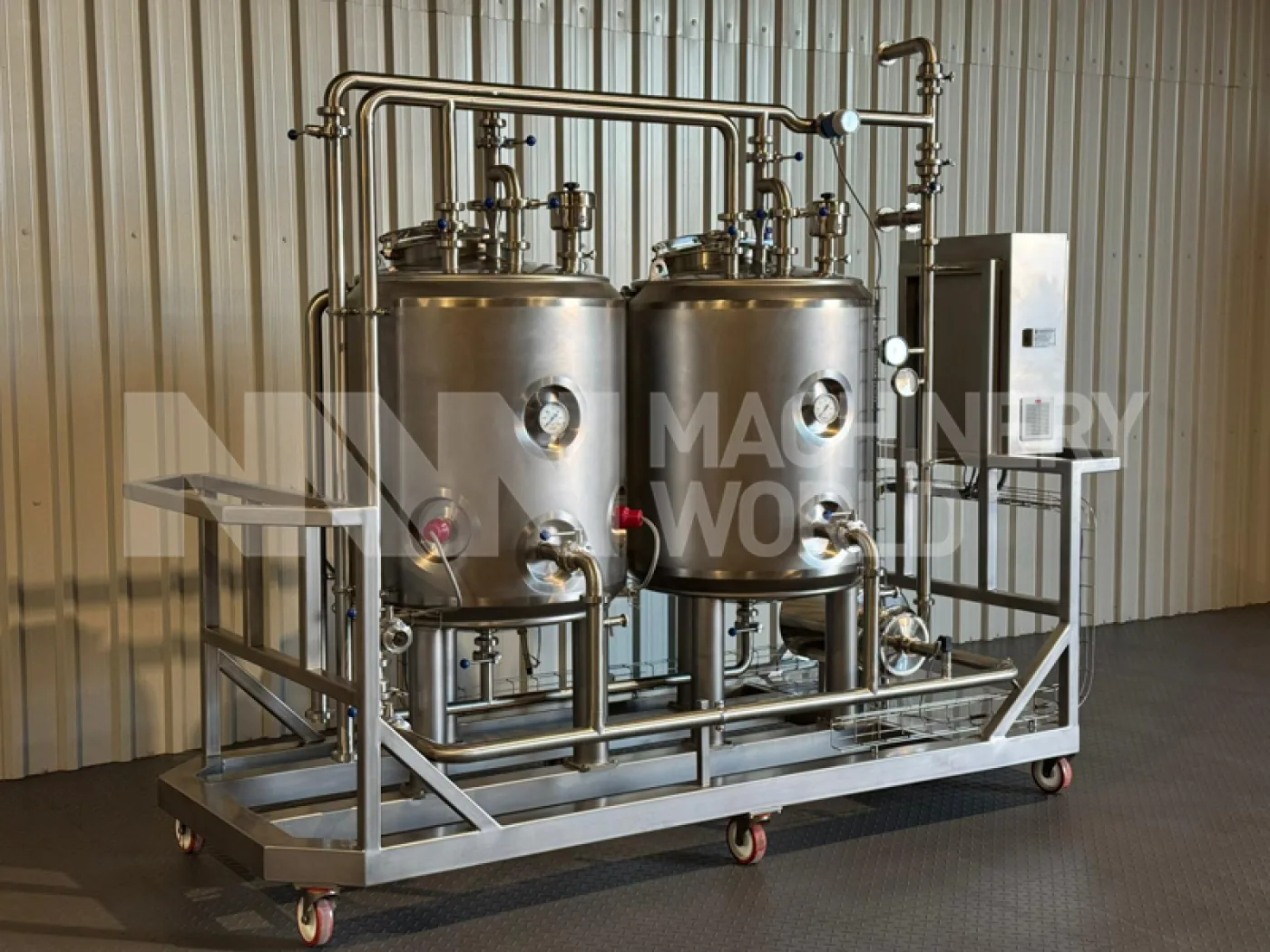 Endulus Krom 2-Tank (500L) Single Channel Electrically Heated Mobile CIP System Plant – Year 2025 (Brand New) - 3